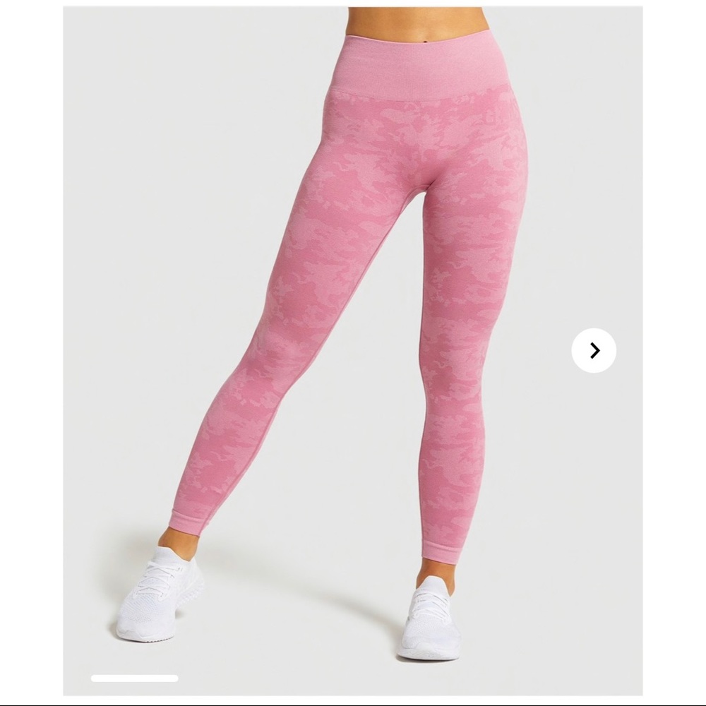 Gymshark pink camo seamless leggings
